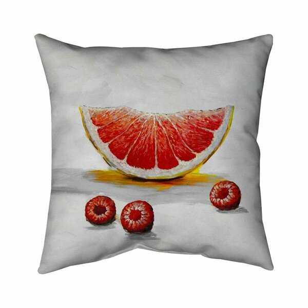 Begin Home Decor 20 x 20 in. Grapefruit Slice-Double Sided Print Indoor Pillow 5541-2020-GA33-1